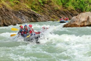Upper Seti River rafting rapids near Pokhara
