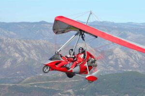 clear morning conditions for ultralight flight departure Pokhara