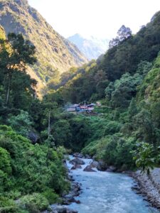Last Resort Nepal canyon swing over a Himalayan gorge