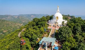 World Peace Pagoda overlooking Pokhara and Phewa Lake